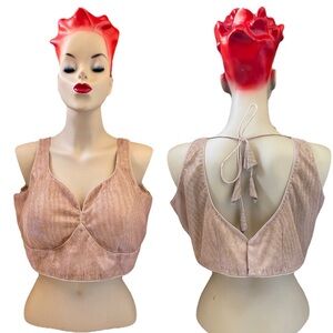 VINTAGE Tasseled BURLESQUE Pin-up VLV Rockabilly BRALETTE TOP Large